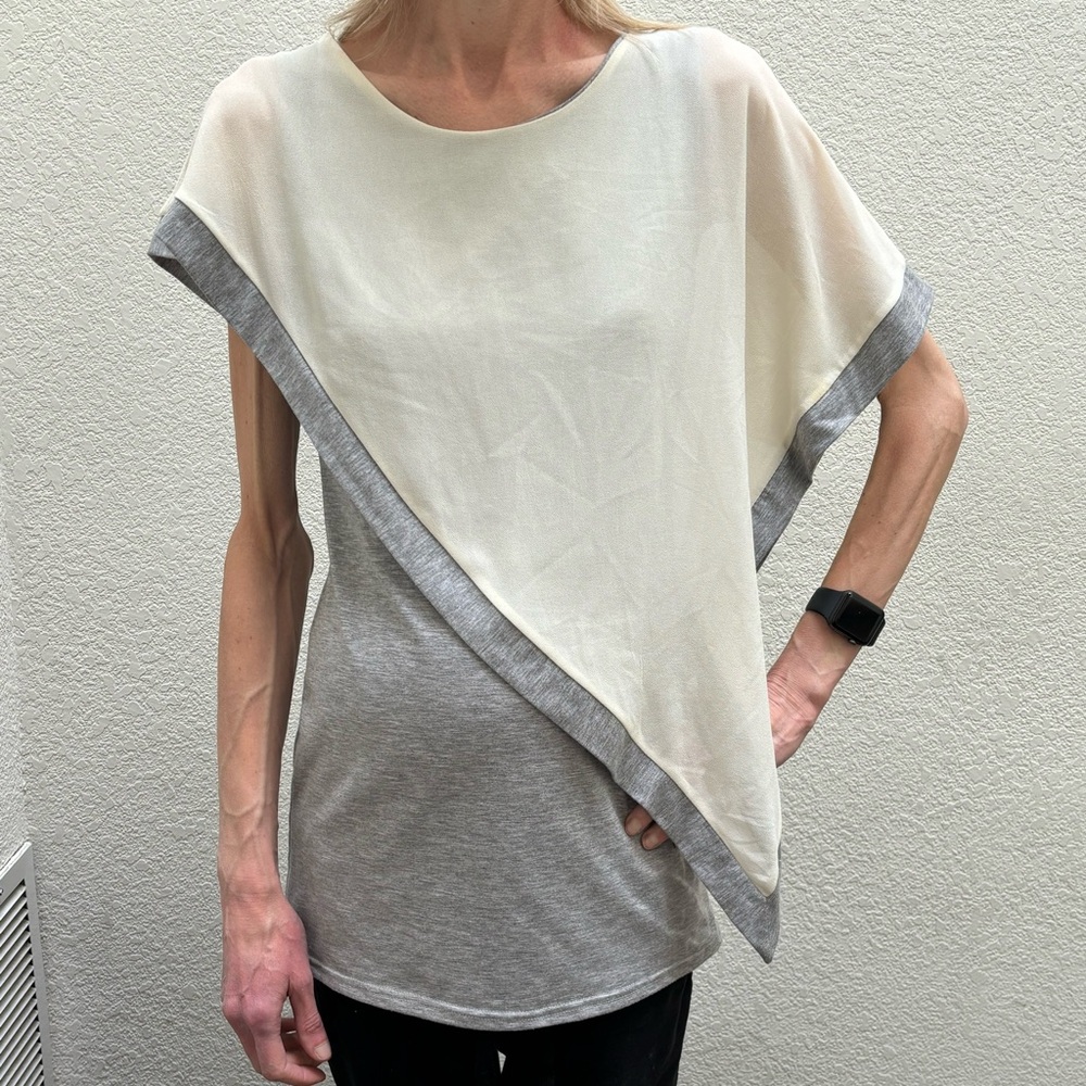 Match | Draped multilayered Asymmetrical blouse - Picture 4 of 13